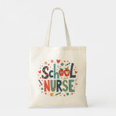 School Nurse - Leuke kleurrijke speelse ontwerp Tote Bag (Achterkant)