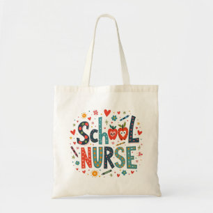School Nurse - Leuke kleurrijke speelse ontwerp Tote Bag