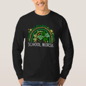 School Nurse Rainbow Lucky St Patrick's Day Shamro T-shirt (Voorkant)