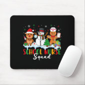 School Nurse Squad Reindeer Snowman Gingerbread Ch Muismat (Met muis)