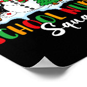 School Nurse Squad Reindeer Snowman Gingerbread Ch Poster (Hoek)