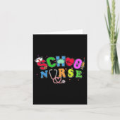 School Nurse Tee Registered Nurse Back To School N Kaart (Voorkant)