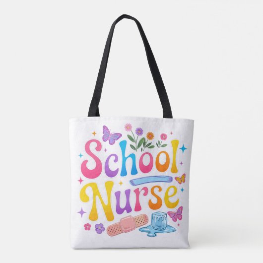 School Nurse Tote Bag (Achterkant)