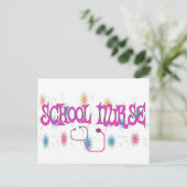 SCHOOL-NURSE Unieke cadeauitems Briefkaart (Staand voorkant)