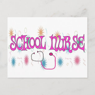 SCHOOL-NURSE Unieke cadeauitems Briefkaart
