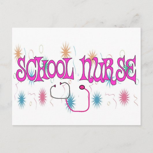 SCHOOL-NURSE Unieke cadeauitems Briefkaart (Voorkant)