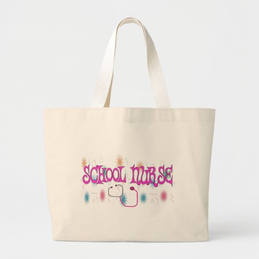 SCHOOL-NURSE Unieke cadeauitems Grote Tote Bag (Voorkant)