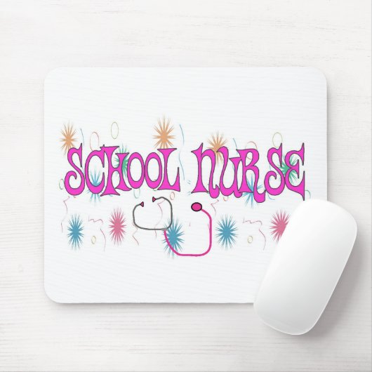 SCHOOL-NURSE Unieke cadeauitems Muismat (Met muis)