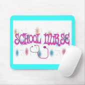 SCHOOL-NURSE Unieke cadeauitems Muismat (Met muis)