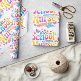 School Nurse Wrapping Paper Cadeaupapier