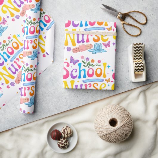 School Nurse Wrapping Paper Cadeaupapier (Crafts)