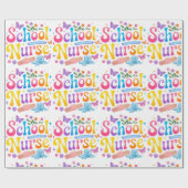 School Nurse Wrapping Paper Cadeaupapier (Vlak)