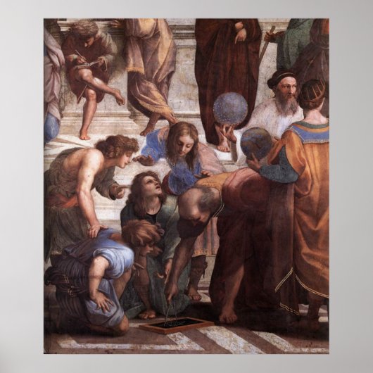 School of Athene (detail - Euclid) Poster (Voorkant)