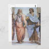 School of Athene (detail - Plato & Aristoteles) Briefkaart (Voorkant / Achterkant)
