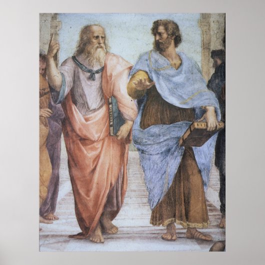 School of Athene (detail - Plato & Aristoteles) Poster (Voorkant)