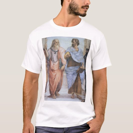 School of Athene (detail - Plato & Aristoteles) T-shirt (Voorkant)