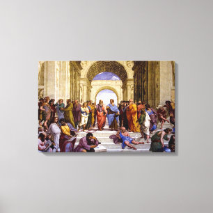 School of Athene door Raphael Canvas Art Print