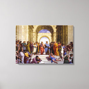 School of Athene door Raphael Canvas Art Print