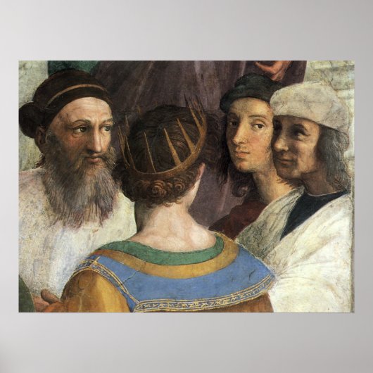 School of Athens by Raphael, Vintage Renaissance Poster (Voorkant)