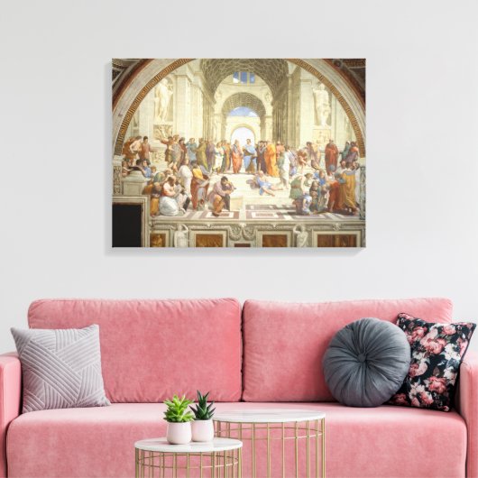 School of Athens Canvas Afdruk (Insitu (Woonkamer))