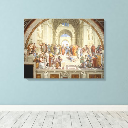 School of Athens Canvas Afdruk (Insitu (Houten vloer))