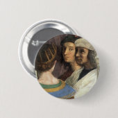 School of Athens door Raphael, antieke Renaissance Ronde Button 5,7 Cm (Voorkant /achterkant)
