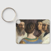 School of Athens van Raphael, Antieke Renaissance Sleutelhanger (Achterkant)