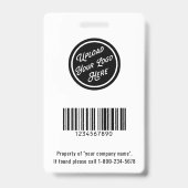 School of Business Foto ID-badge Badge (Achterkant)