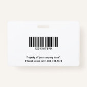 School of Business Foto ID Donker Paarse Badge (Achterkant)