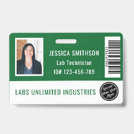 School of Business Foto ID Donkergroen Badge