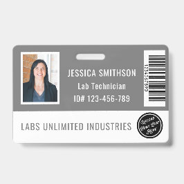 School of Business Foto ID Grijs Badge