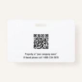 School of Business Foto ID Marine Blauwe Badge (Achterkant)