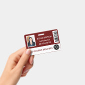 School of Business Foto ID Maroon Badge (Handheld)