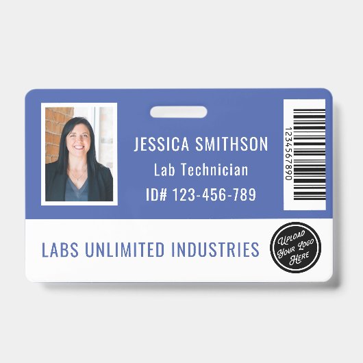 School of Business Foto-ID Periwinkle Blue Badge (Voorzijde)