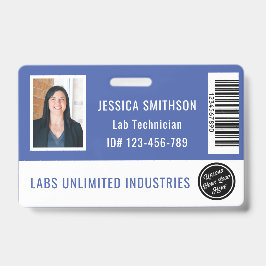 School of Business Foto-ID Periwinkle Blue Badge