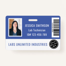 School of Business Foto-ID Periwinkle Blue Badge