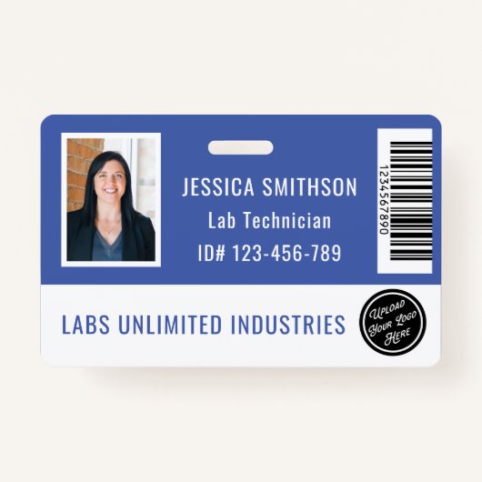 School of Business Foto-ID Periwinkle Blue Badge (Voorkant)