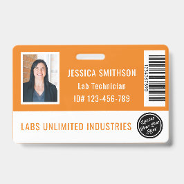 School of Business Foto ID Sinaasappel Badge