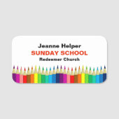 School of Church Teacher of Volunteer Name Tag (Voorkant)