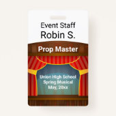 School of Community Musical Badge (Achterkant)