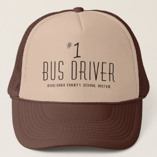 School of Company Name Number One Bus Driver Trucker Pet