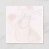 School of Dance Ballet Schoenen Art Visitekaartje (Achterkant)