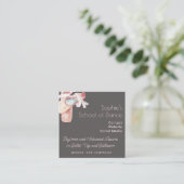 School of Dance Ballet Schoenen Art Visitekaartje (Staand voorkant)