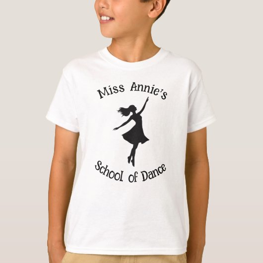 School of Dance Dancer Silhouette T-shirt (Voorkant)