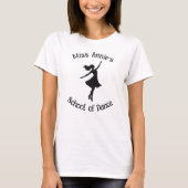 School of Dance Dancer Silhouette  T-shirt (Voorkant)