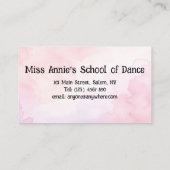 School of Dance Visitekaartje (Achterkant)