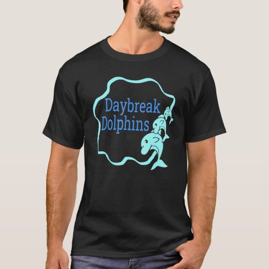 School of Dolphins Daybreak Elementary UT Spirit W T-shirt (Voorkant)