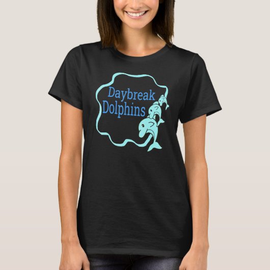 School of Dolphins Daybreak Elementary UT Spirit W T-shirt (Voorkant)