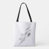 School of Fish Adult Coloring Full Tas (Achterkant)