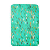 School of Fish, Aqua, Green and Gold Badmat (Voorkant Verticaal)